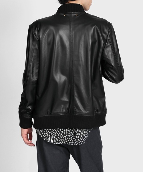 PaulSmith ラムレザー ジャケット L カーコート ポールスミス Paul Smith】カーコート ラムレザー ダークブラウン (Paul Smith