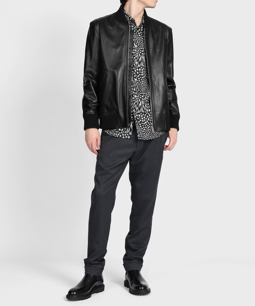 美品　ポールスミス　レザージャケット　ボンバー　スカル　カウレザー　ブルゾン Paul Smith（ポールスミス）の「ラムレザー ボンバージャケット