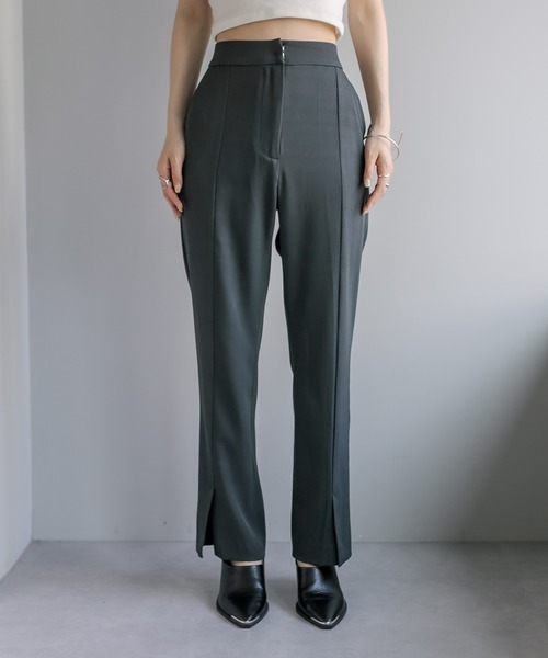 mystic(ミスティック)の「センタースリットパンツ(その他パンツ・レディース・ブラック/オフホワイト/グリーン・1/2)」の22枚目の写真