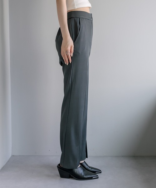 mystic(ミスティック)の「センタースリットパンツ(その他パンツ・レディース・ブラック/オフホワイト/グリーン・1/2)」の17枚目の写真