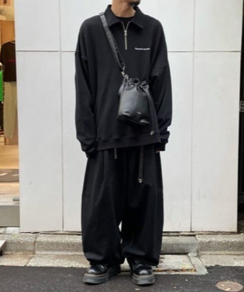 DANKE SCHON（ダンケシェーン）の「DankeSchon/ダンケシェーン/ハーフジップスウェット（スウェット・メンズ・グリーン/ブラック/オレンジ・F）」の7枚目の写真