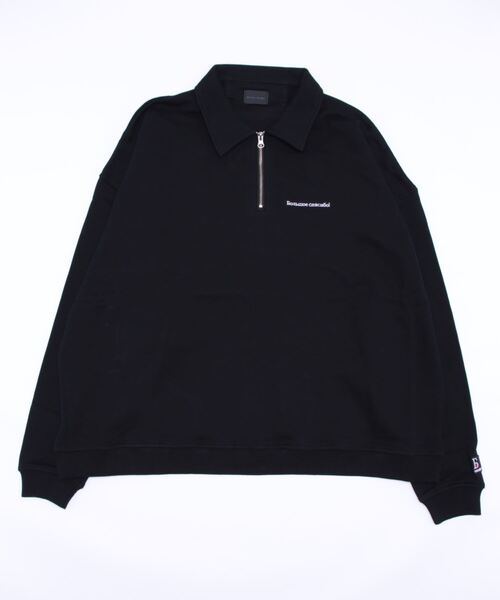 DANKE SCHON（ダンケシェーン）の「DankeSchon/ダンケシェーン/ハーフジップスウェット（スウェット・メンズ・グリーン/ブラック/オレンジ・F）」の6枚目の写真