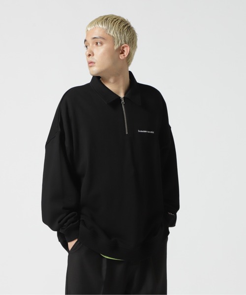 DANKE SCHON（ダンケシェーン）の「DankeSchon/ダンケシェーン/ハーフジップスウェット（スウェット・メンズ・グリーン/ブラック/オレンジ・F）」の9枚目の写真