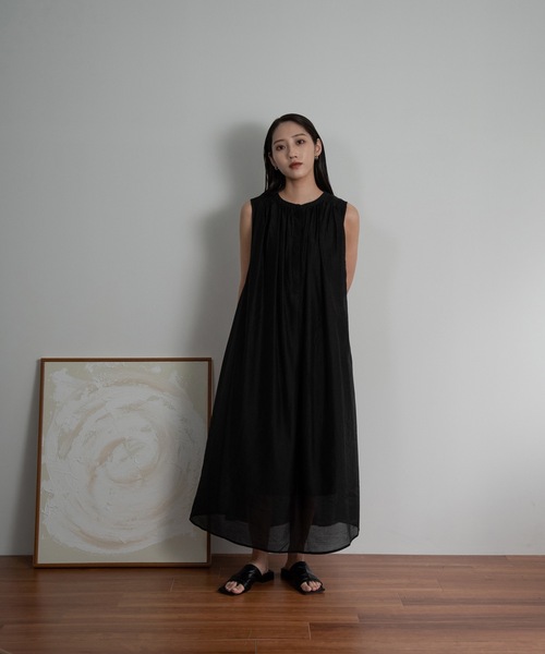 Amiur(エミレ)の「moelleux no sleeve ops(ワンピース・レディース・ブラック/アイボリー・S/M)」の20枚目の写真