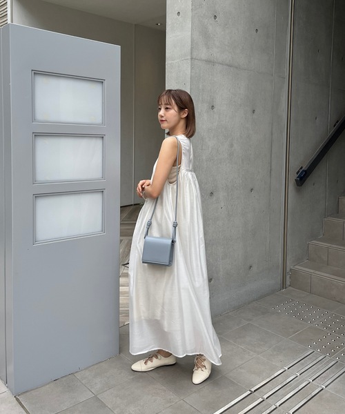 Amiur(エミレ)の「moelleux no sleeve ops(ワンピース・レディース・ブラック/アイボリー・S/M)」の6枚目の写真