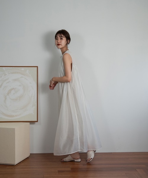 Amiur(エミレ)の「moelleux no sleeve ops(ワンピース・レディース・ブラック/アイボリー・S/M)」の15枚目の写真