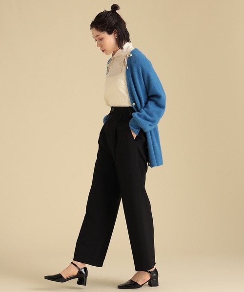 Ray BEAMS(レイビームス)の「Ray BEAMS / フラッフィー Vネック カーディガン(ニット/セーター・レディース・イエロー/ブルー系その他2/ブラウン系その他4・ONE SIZE)」の8枚目の写真