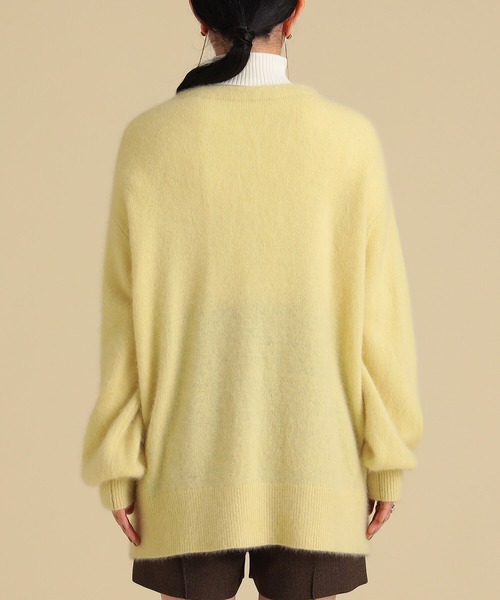 Ray BEAMS(レイビームス)の「Ray BEAMS / フラッフィー Vネック カーディガン(ニット/セーター・レディース・イエロー/ブルー系その他2/ブラウン系その他4・ONE SIZE)」の16枚目の写真