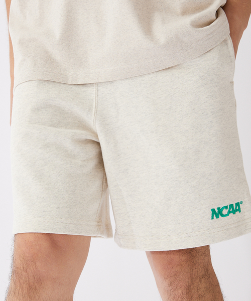 NCAA(エヌシーエーエー)の「【NCAA×JOURNAL STANDARD】別注 ロゴ刺繍スウェットショーツ(スウェットパンツ・メンズ・ネイビー/グリーン/アイボリー・MEDIUM/LARGE)」の8枚目の写真
