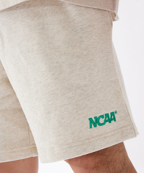 NCAA(エヌシーエーエー)の「【NCAA×JOURNAL STANDARD】別注 ロゴ刺繍スウェットショーツ(スウェットパンツ・メンズ・ネイビー/グリーン/アイボリー・MEDIUM/LARGE)」の9枚目の写真