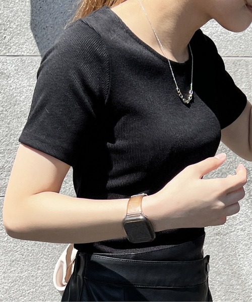 one way（ワンウェイ）の「アームウォーマーBACKリボントップス（Tシャツ/カットソー・レディース・ホワイト/ライトグレー/ブラック・FREE）」の17枚目の写真