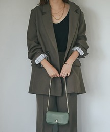 un dix cors | 着回し万能アイテム　２WAYダブルブレストジャケット(テーラードジャケット)