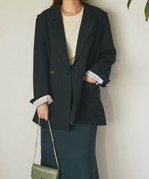 un dix cors | 着回し万能アイテム　２WAYダブルブレストジャケット(テーラードジャケット)