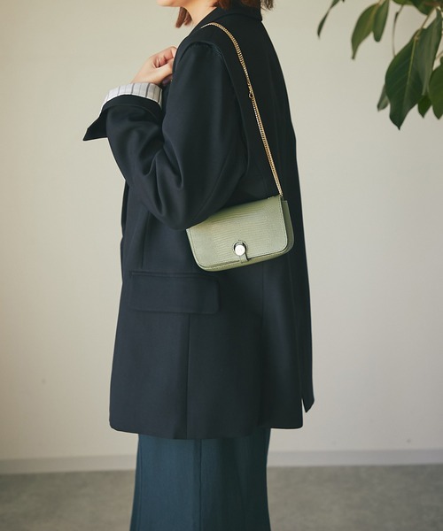 un dix cors（アンディコール）の「着回し万能アイテム　２WAYダブルブレストジャケット（テーラードジャケット・レディース・ブラック/ブラウン/ベージュ・FREE）」の11枚目の写真