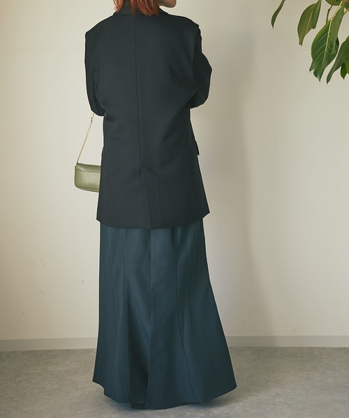 un dix cors（アンディコール）の「着回し万能アイテム　２WAYダブルブレストジャケット（テーラードジャケット・レディース・ブラック/ブラウン/ベージュ・FREE）」の15枚目の写真