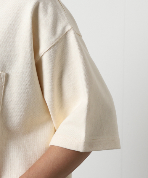 JOURNAL STANDARD（ジャーナルスタンダード）の「【HARDIN KNITWEAR/ハーディンニットウェア】ULTRA HEAVY TEE（Tシャツ/カットソー・メンズ・ホワイト/ブラック/アイボリー・MEDIUM/LARGE）」の10枚目の写真
