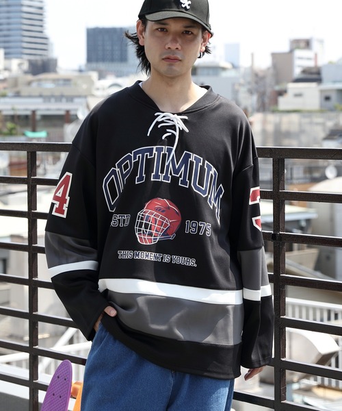 8(eight)（エイト）の「レースホッケーシャツ（Tシャツ/カットソー