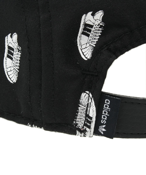 adidas(アディダス)の「ユニセックス アディダス スーパースター キャップ adidas 5 PANEL SS(キャップ・メンズ・ブラック・ONE SIZE)」の7枚目の写真