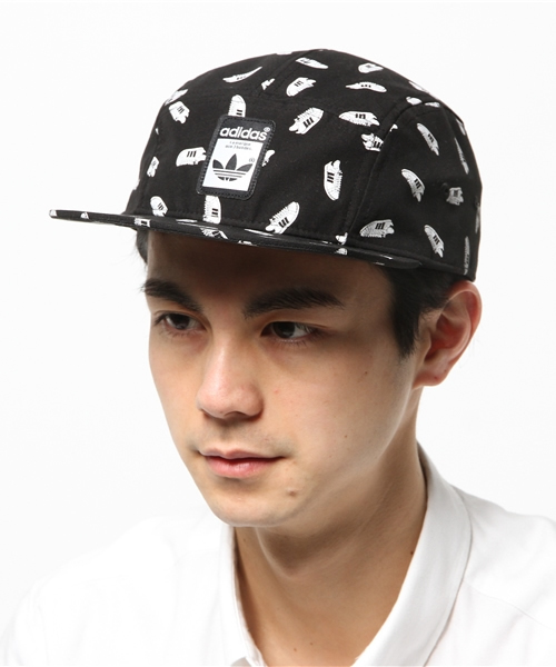 adidas(アディダス)の「ユニセックス アディダス スーパースター キャップ adidas 5 PANEL SS(キャップ・メンズ・ブラック・ONE SIZE)」の10枚目の写真
