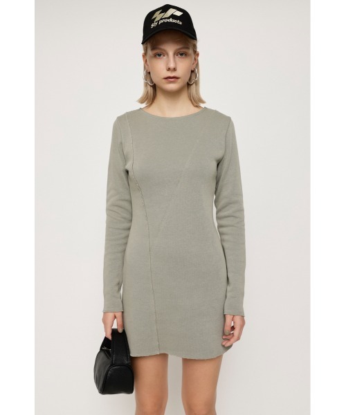 SLY（スライ）の「SEAM DESIGN MINI OP シームデザイン ミニワンピ―ス（ワンピース・レディース・ブラック/グレー/イエロー系その他・1/2）」の9枚目の写真