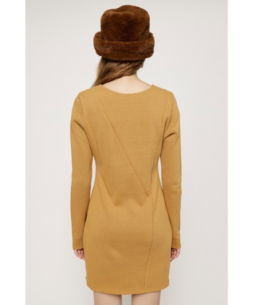 SLY（スライ）の「SEAM DESIGN MINI OP シームデザイン ミニワンピ―ス（ワンピース・レディース・ブラック/グレー/イエロー系その他・1/2）」の18枚目の写真