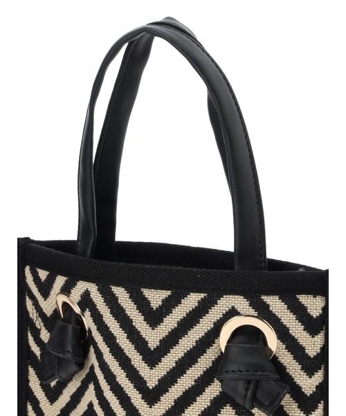 AMERICAN HOLIC（アメリカンホリック）の「パターンジャガード2WAYバック（ショルダーバッグ・レディース・グレー系その他2/ブラック・FREE）」の7枚目の写真