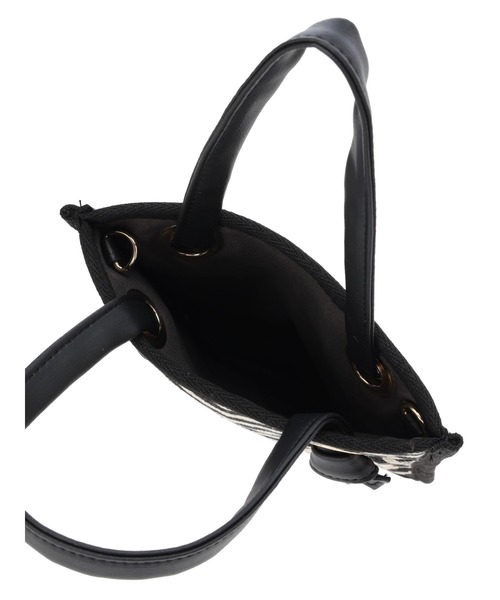 AMERICAN HOLIC（アメリカンホリック）の「パターンジャガード2WAYバック（ショルダーバッグ・レディース・グレー系その他2/ブラック・FREE）」の5枚目の写真