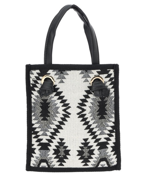 AMERICAN HOLIC（アメリカンホリック）の「パターンジャガード2WAYバック（ショルダーバッグ・レディース・グレー系その他2/ブラック・FREE）」の4枚目の写真