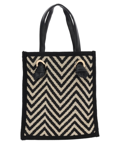 AMERICAN HOLIC（アメリカンホリック）の「パターンジャガード2WAYバック（ショルダーバッグ・レディース・グレー系その他2/ブラック・FREE）」の3枚目の写真