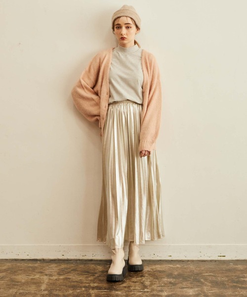 archives（アルシーヴ）の「ウール混ボリュームスリーブカーディガン（カーディガン/ボレロ・レディース・アイボリー/ピンク/パープル/イエロー/ブルー・MEDIUM）」の11枚目の写真