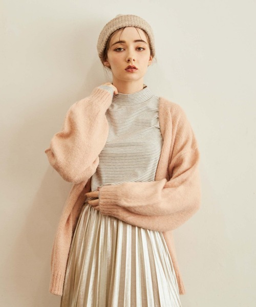 archives（アルシーヴ）の「ウール混ボリュームスリーブカーディガン（カーディガン/ボレロ・レディース・アイボリー/ピンク/パープル/イエロー/ブルー・MEDIUM）」の9枚目の写真