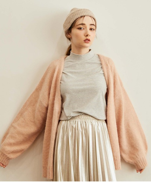 archives（アルシーヴ）の「ウール混ボリュームスリーブカーディガン（カーディガン/ボレロ・レディース・アイボリー/ピンク/パープル/イエロー/ブルー・MEDIUM）」の10枚目の写真