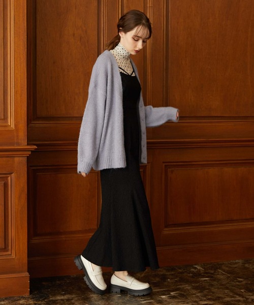 archives（アルシーヴ）の「ウール混ボリュームスリーブカーディガン（カーディガン/ボレロ・レディース・アイボリー/ピンク/パープル/イエロー/ブルー・MEDIUM）」の18枚目の写真