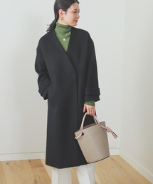 BEAMS HEART | BEAMS HEART / カシミヤ混 ノーカラーコート 22FW(ノーカラーコート)