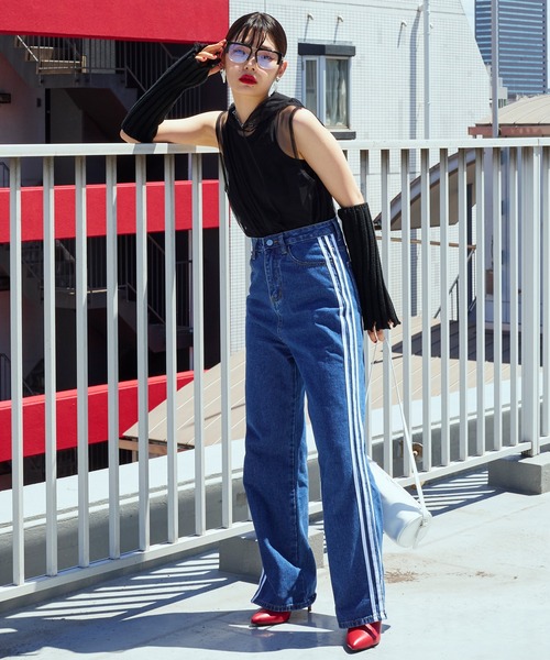 Narcissus（ナルシス）の「【Narcissus】ラインデニムパンツ（デニムパンツ・レディース・その他・FREE）」の7枚目の写真