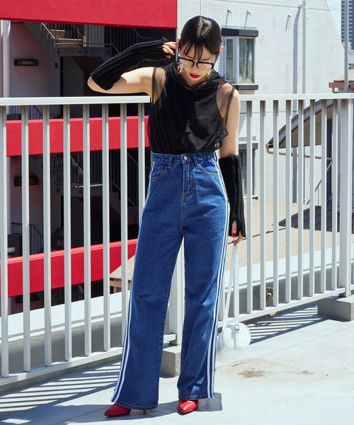 Narcissus（ナルシス）の「【Narcissus】ラインデニムパンツ（デニムパンツ・レディース・その他・FREE）」の6枚目の写真