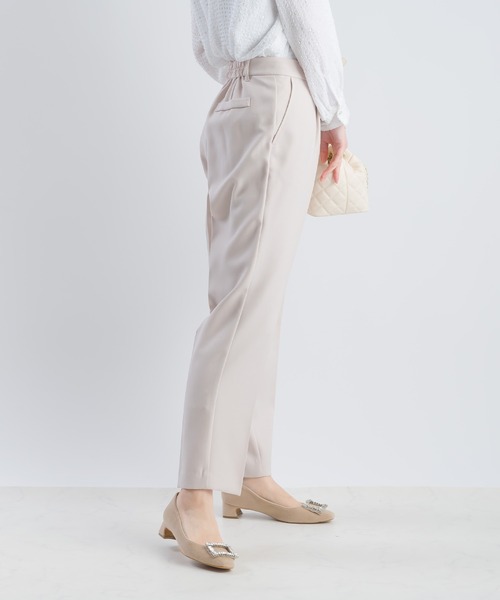 PICCIN（ピッチン）の「【HAND WASH】ワンタックテーパードパンツ（スラックス・レディース・ネイビー/グレイッシュベージュ・M/L）」の5枚目の写真