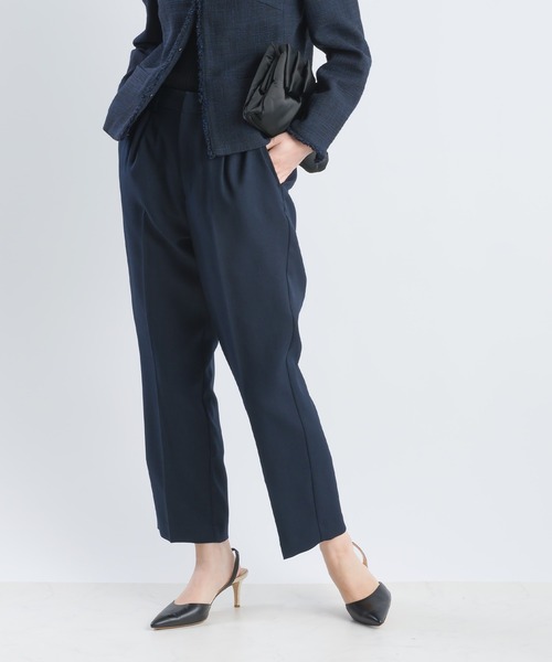 PICCIN（ピッチン）の「【HAND WASH】ワンタックテーパードパンツ（スラックス・レディース・ネイビー/グレイッシュベージュ・M/L）」の11枚目の写真