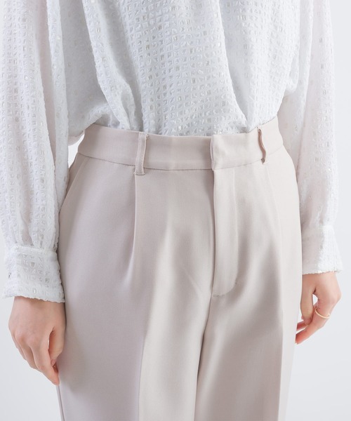 PICCIN（ピッチン）の「【HAND WASH】ワンタックテーパードパンツ（スラックス・レディース・ネイビー/グレイッシュベージュ・M/L）」の17枚目の写真