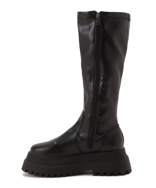 Lace Ladies(レースレディース)の「丈が選べる 2タイプ 厚底ストレッチブーツ(ブーツ・レディース・ブラック系1/ブラック系2・22.5/23/23.5/24/24.5/25)」の19枚目の写真