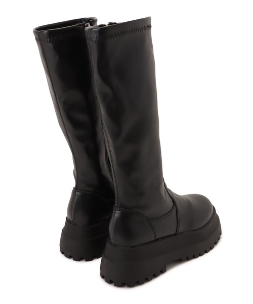 Lace Ladies(レースレディース)の「丈が選べる 2タイプ 厚底ストレッチブーツ(ブーツ・レディース・ブラック系1/ブラック系2・22.5/23/23.5/24/24.5/25)」の18枚目の写真