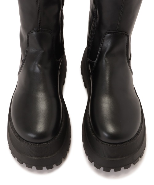 Lace Ladies(レースレディース)の「丈が選べる 2タイプ 厚底ストレッチブーツ(ブーツ・レディース・ブラック系1/ブラック系2・22.5/23/23.5/24/24.5/25)」の15枚目の写真