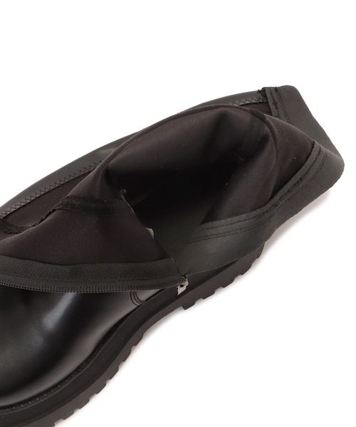 Lace Ladies(レースレディース)の「丈が選べる 2タイプ 厚底ストレッチブーツ(ブーツ・レディース・ブラック系1/ブラック系2・22.5/23/23.5/24/24.5/25)」の14枚目の写真