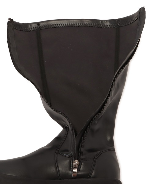 Lace Ladies(レースレディース)の「丈が選べる 2タイプ 厚底ストレッチブーツ(ブーツ・レディース・ブラック系1/ブラック系2・22.5/23/23.5/24/24.5/25)」の13枚目の写真