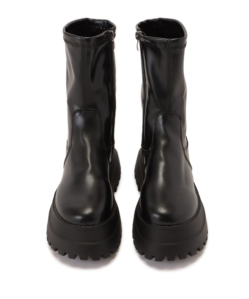 Lace Ladies(レースレディース)の「丈が選べる 2タイプ 厚底ストレッチブーツ(ブーツ・レディース・ブラック系1/ブラック系2・22.5/23/23.5/24/24.5/25)」の4枚目の写真