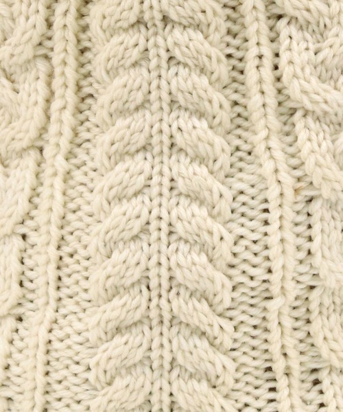 COLDE （コルデ）の「ケーブル編みニット巾着ショルダー（ショルダーバッグ・レディース・ベージュ/アイボリー/グレー・FREE）」の19枚目の写真