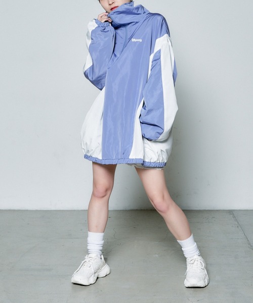 Whinny（ホワイニー）の「Whinny/スターリーペンギン（ブルゾン・レディース・ホワイト/サックスブルー/パープル/グレー/ブラック・FREE）」の19枚目の写真
