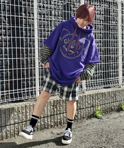 Candy Stripper（キャンディストリッパー）の「CHAOS BEAR LAYERED ワンピース（ワンピース・レディース・パープル/ブラック/ターコイズブルー・2）」の13枚目の写真