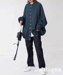 antiqua | 2WAYコクーン裏毛カーディガン(カーディガン/ボレロ)