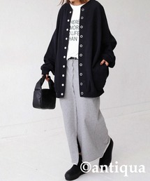 antiqua | 2WAYコクーン裏毛カーディガン(カーディガン/ボレロ)